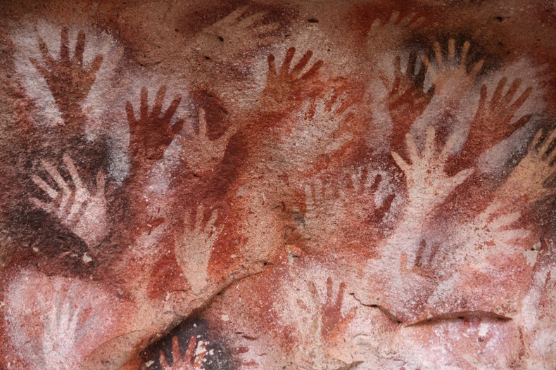 The Cave of Hands, Patagonia, Argentina, circa 7300 BCE.