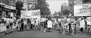Women's Liberation Movement march in the 1960s.