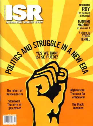 Cover of the International Socialist Review on January 2009