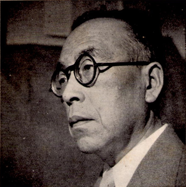 Japanese Marxian economist Uno Kohzo in 1952. He is best know for his book Principles of Political Economy: Theory of a Purely Capitalist Society, published in 1964, and translated from the Japanese by Thomas T. Sekine and published in 1980.