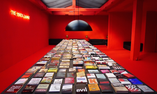 The Marx Lounge, 2011 installation by Alfredo Jaar.