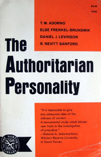 Cover of the Authoritarian Personality (1950).