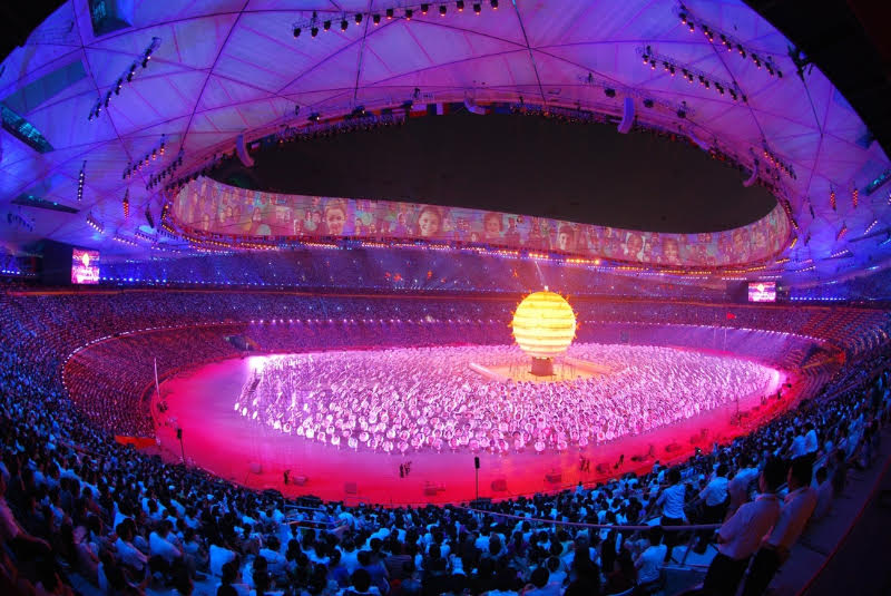 Opening ceremony of the Beijing Olympics, 2008.